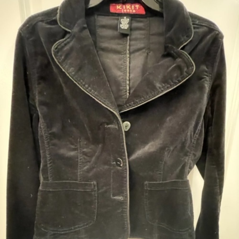 Kikit black casual jacket